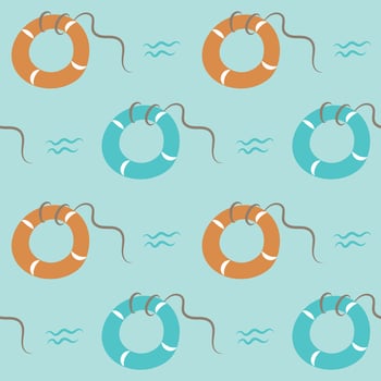 Seamless abstract pattern with a nautical theme vector