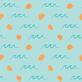 Seamless abstract pattern with a nautical theme vector