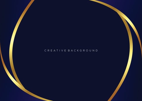 dark blue with luxury line landscape background abstract modern design vector