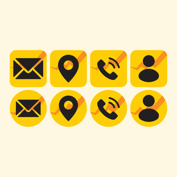 Yellow and Black Icon vector