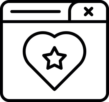 Favourite Page Vector Icon Design