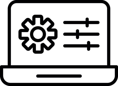 Web Management Vector Icon Design