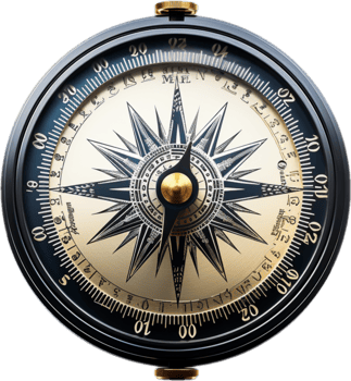 Compass travel aesthetic png