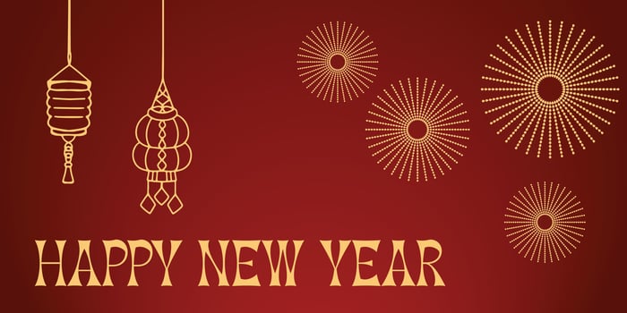 Chinese New Year 2024, the year of the Dragon, vector