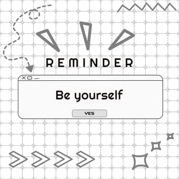 Be yourself background vector