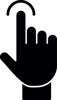 Tap Vector Icon Design