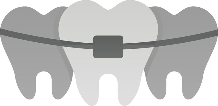 Broken Tooth Vector Icon Design