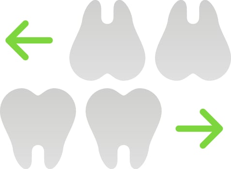 Teeths Vector Icon Design