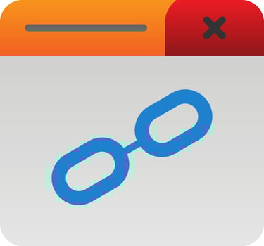 Web Link Vector Icon Design