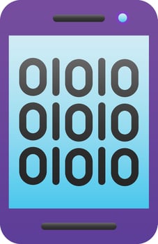 Binary Code Vector Icon Design