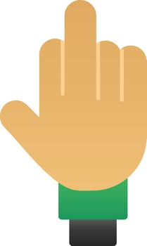 Middle Finger Vector Icon Design