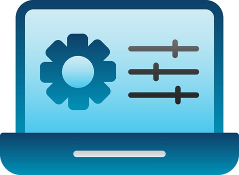 Web Management Vector Icon Design