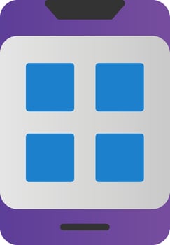 Mobile App Vector Icon Design