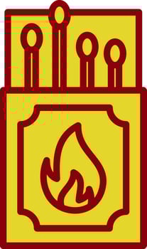 Matches Vector Icon Design