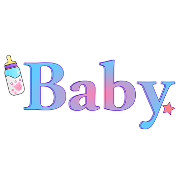 baby text design png