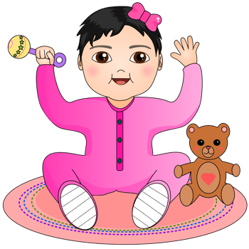 baby with teddy bear png