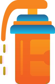 Pepper spray Vector Icon Design
