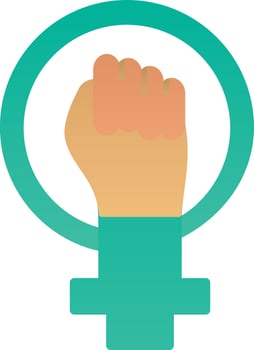 Feminism Vector Icon Design