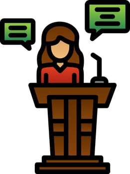 Speech Vector Icon Design