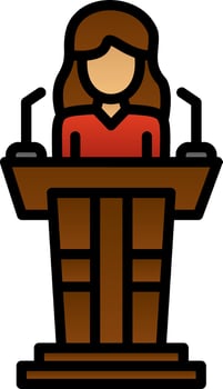 Politician Vector Icon Design