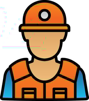 Riot police Vector Icon Design