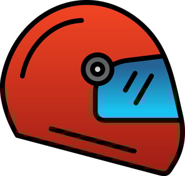 Helmet Vector Icon Design