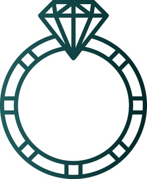 Diamond ring Vector Icon Design