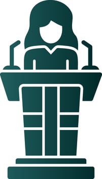 Politician Vector Icon Design