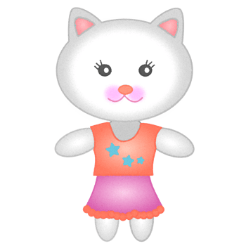 cat cartoon watercolor design png