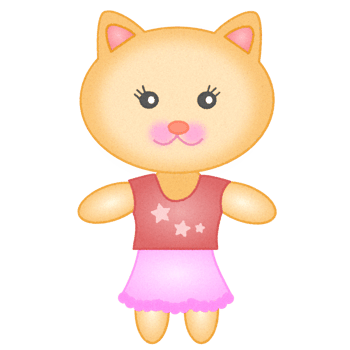 cute girl cat png