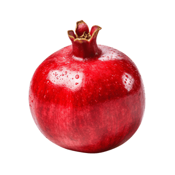 Fresh pomegranate isolated on transparent background png