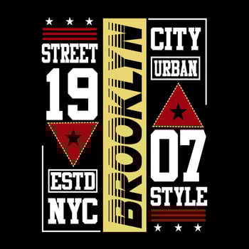 brooklyn text,logo typography vector design