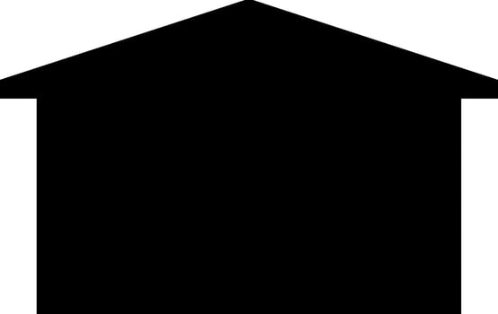 House icon vector illustration. Simple house silhouette icon for sign and symbol. House icon for symbol about architecture, building, home, estate, residential and structure