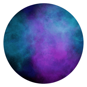 3d Sphere with nebula texture png