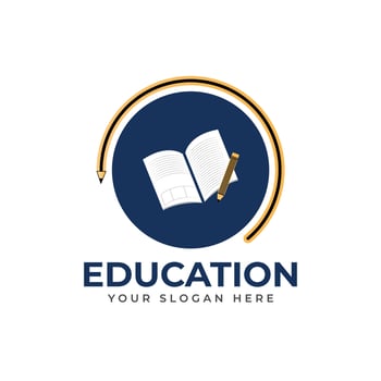 Education logo design vector template.