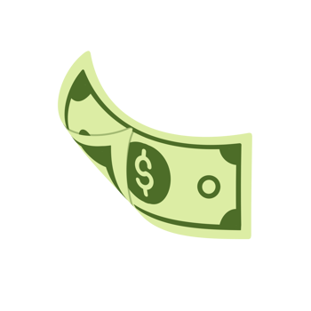 Folded money Illustration png