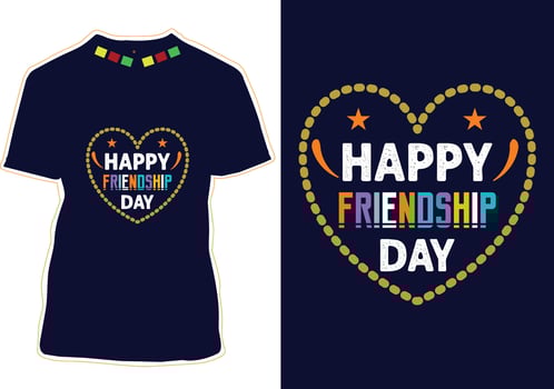 Friendship Day T-shirt Design vector