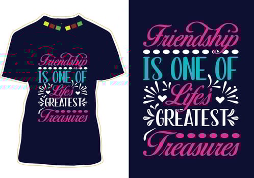 Friendship Day T-shirt Design vector