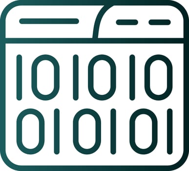 Binary Code Vector Icon Design