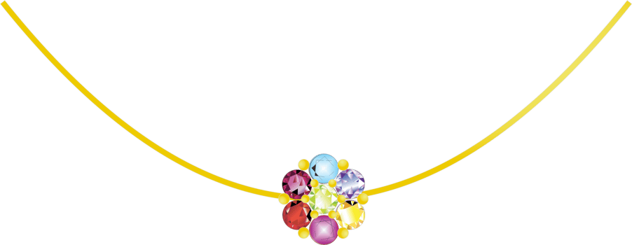 Gemstone pendant colorful PNG