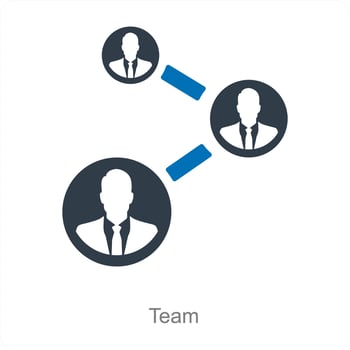 Team and group icon concept vector