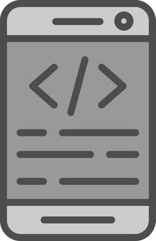 App coding Vector Icon Design
