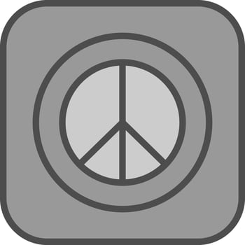 Peace Sign Vector Icon Design