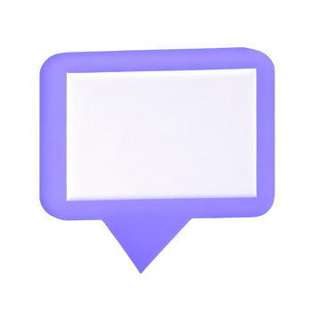 3D speech bubble icons png