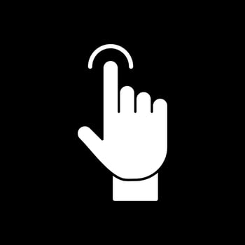 Tap Vector Icon Design