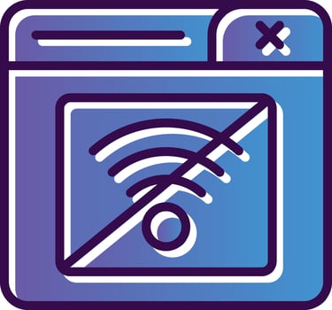 Connection Error Vector Icon Design