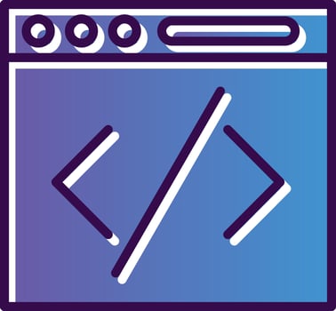 Coding Vector Icon Design