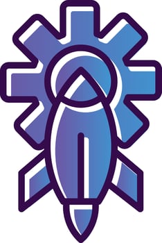 Rocket Vector Icon Design