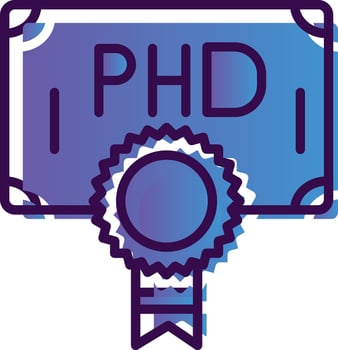 Phd Vector Icon Design