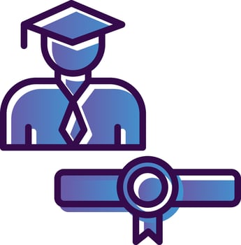 Graduate Vector Icon Design